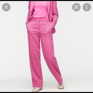 NWT J. Crew pink wool flannel slacks size 14T